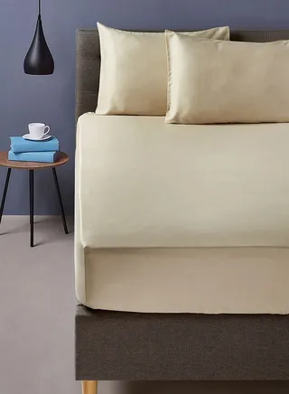 Twin Size Fitted Flat Sheet With Pillow Case 140X120Cm
