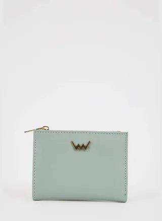 Faux Leather Zip On Printed Wallet