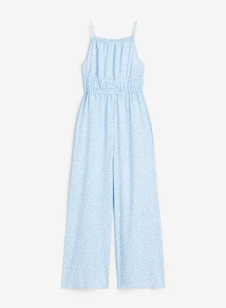 Kids Printed Gathered Jumpsuit