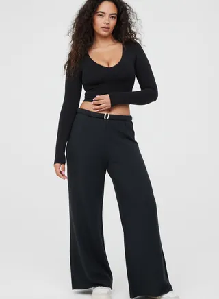 Wide Leg High Waist Pants