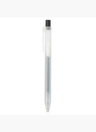 Gel Ink Knock Type Ballpoint Pen, 0.5 mm, Black