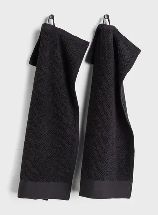 2-Pack Cotton Terry Guest Towels-30X50