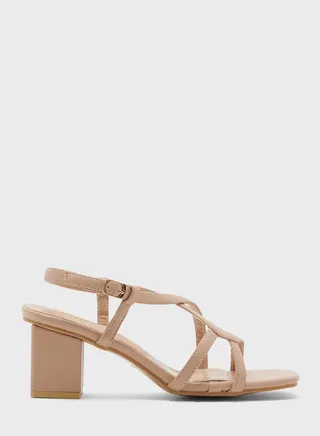 Cross Over Ankle Strap Sandal