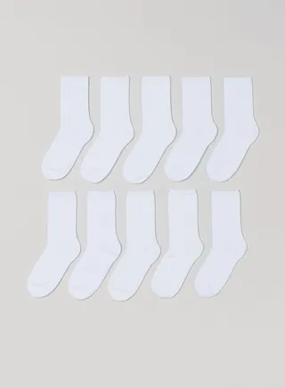 10-Pack High Knee Socks