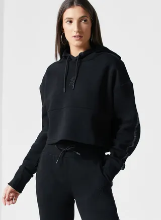 Logo Cropped Hoodie
