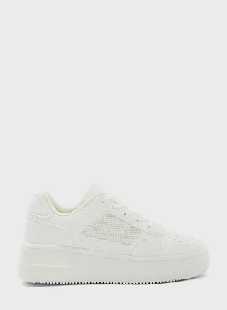 Tonal Mesh Stacked Sneaker