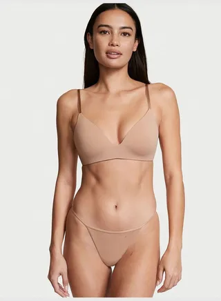 Stretch Cotton V-string Panty