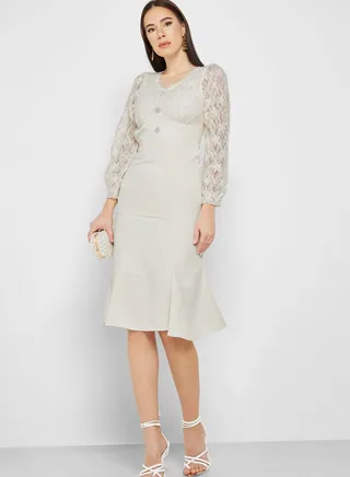 A-Line Lace Dress