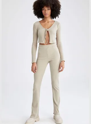 Slim Fit Bell Bottomed Leggings