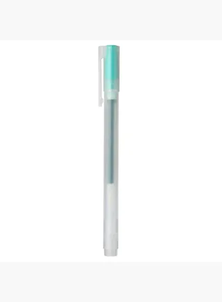 Gel Ink Cap Type Ballpoint Pen, 0.38 mm, Green