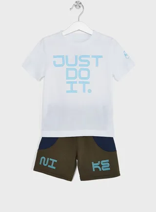 Kids Nkblock Stamp T-Shirt Set