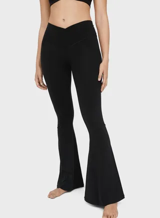 High Waist Flared Leggings