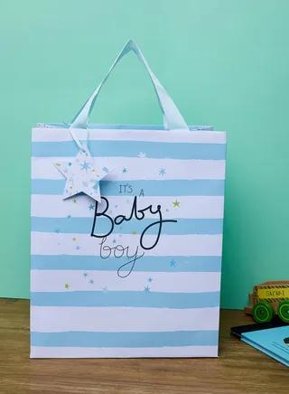 Stripe Boy Portrait Bag