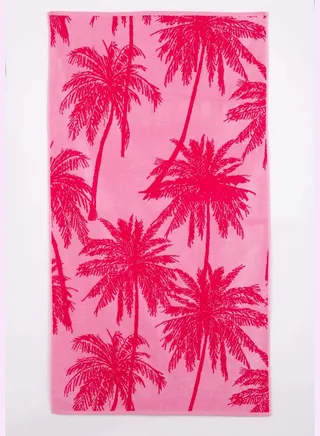 Tropical Patterned Beach Towel