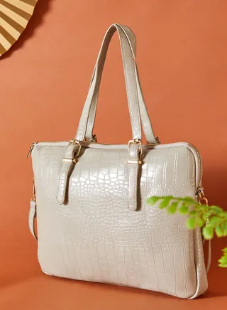 15" Croc Embossed Laptop Bag