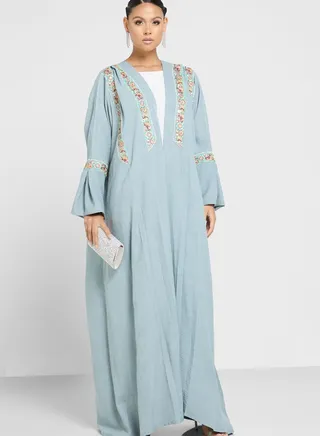 Embellished Detail Abaya