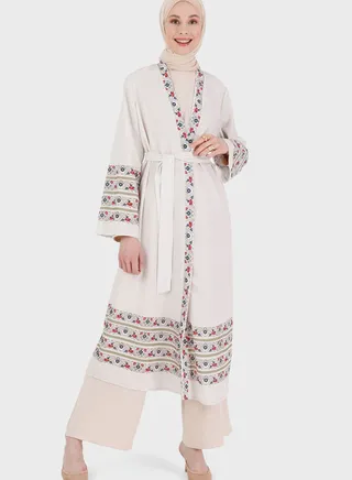 Longline Belted Kimono