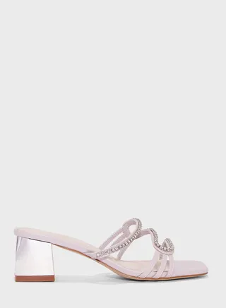 Double Strap Low Heel Sandals