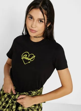 Graphic Crew Neck T-Shirt