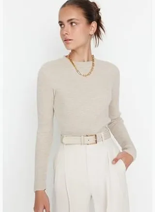 Stone Basic Corduroy Knitwear Sweater TWOAW22KZ1708