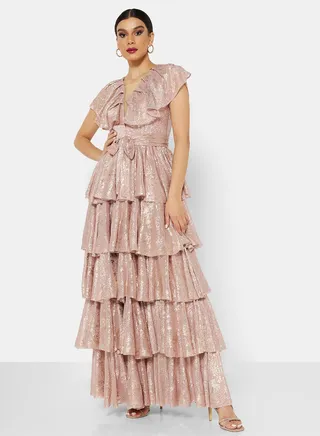 Layered Ruffle Dress