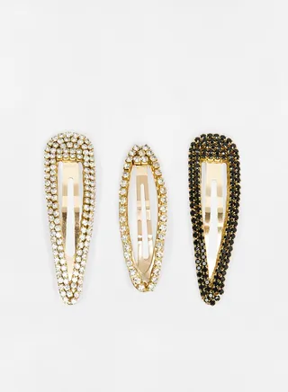 Embellished Hair Clips ( Pack of 3)