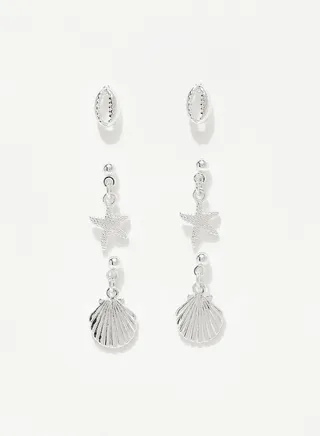 Seashell Earrings (Set of 3)