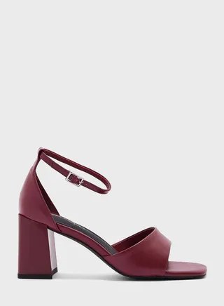 Ankle Strap Low Heel Sandals