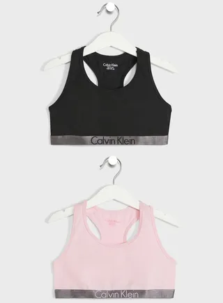 Youth 2 Pack Logo Bralette