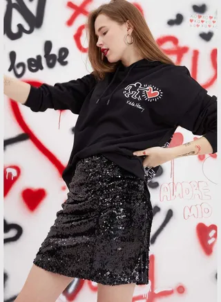 Zip On Mini Skirt