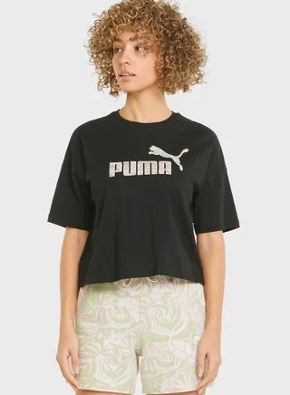 Floral Vibes Cropped T-Shirt