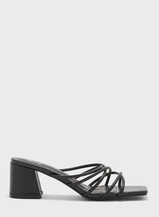 Multiple Strap Block Heel