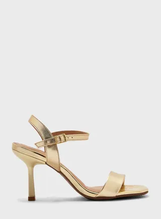 Multi Strap Mid Heel Sandals