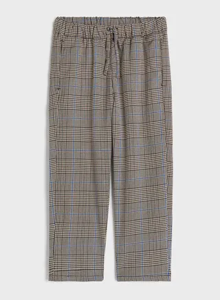 Kids Checkered Straight Fit Joggers