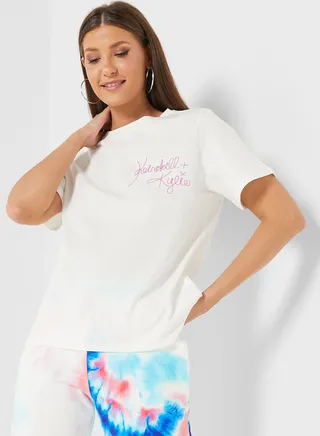Crew Neck Printed T-Shirt