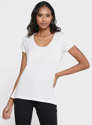 Crew Neck Knitted T-Shirt