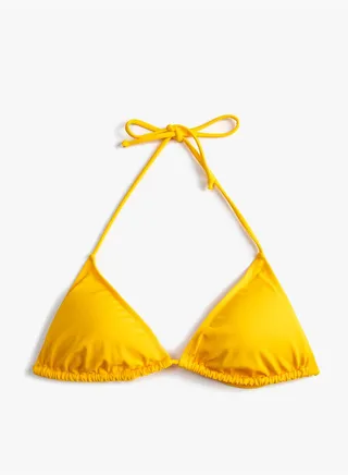 Padded Halter Neck Triangle Bikini Top