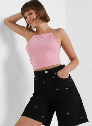 Open Back Crop Top