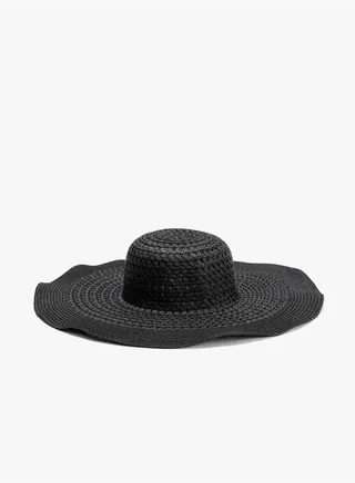 Straw Hat Fedora Textured