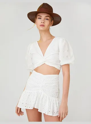 Straw Fedora Hat Fabric Detail