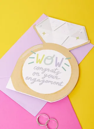 Wow - Congrats On Your Engagement Card