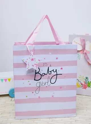 Stripe Girl Portrait Bag