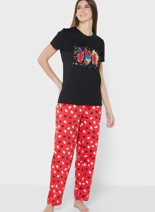 Printed Pyjama Set