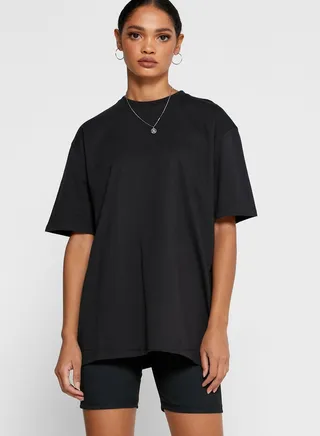 Oversized T-Shirt Cycling Shorts Set