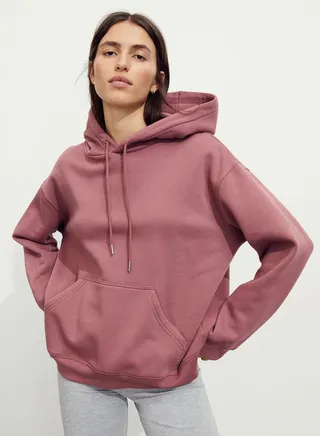 Pocket Detail Drawstring Hoodie