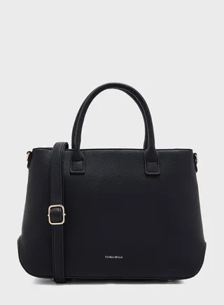 Zip Closure Top Handle Crossbody Bag