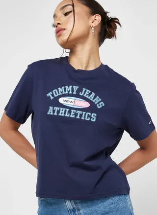 Crew Neck Logo Graphic T-Shirt