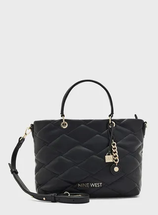 Top Handle Quilted Satchel