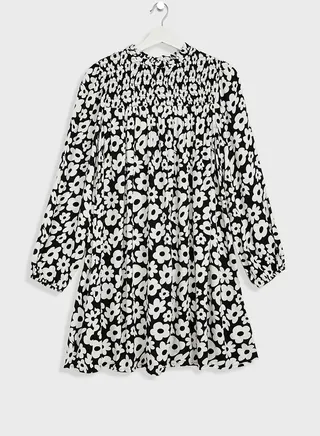 Kids Floral Print Midi Dress