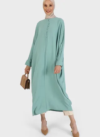 Button Detail Abaya